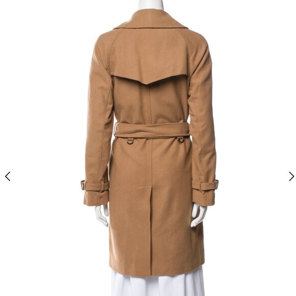 Burberry Wool Trench Coat M - Picture 4 of 5